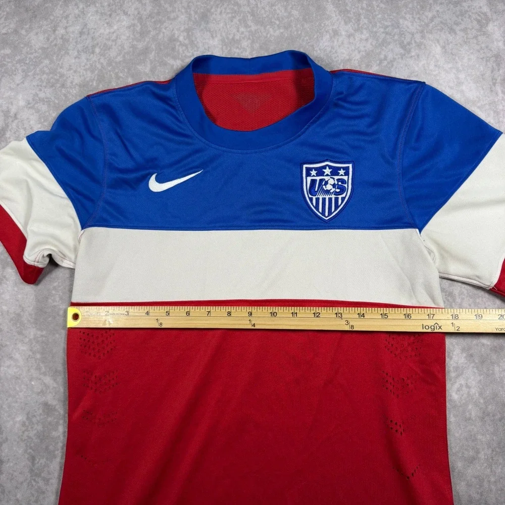 Nike USMNT 2014 World Cup Away Jersey Bomb Pop Mens XS Youth L Soccer Shirt